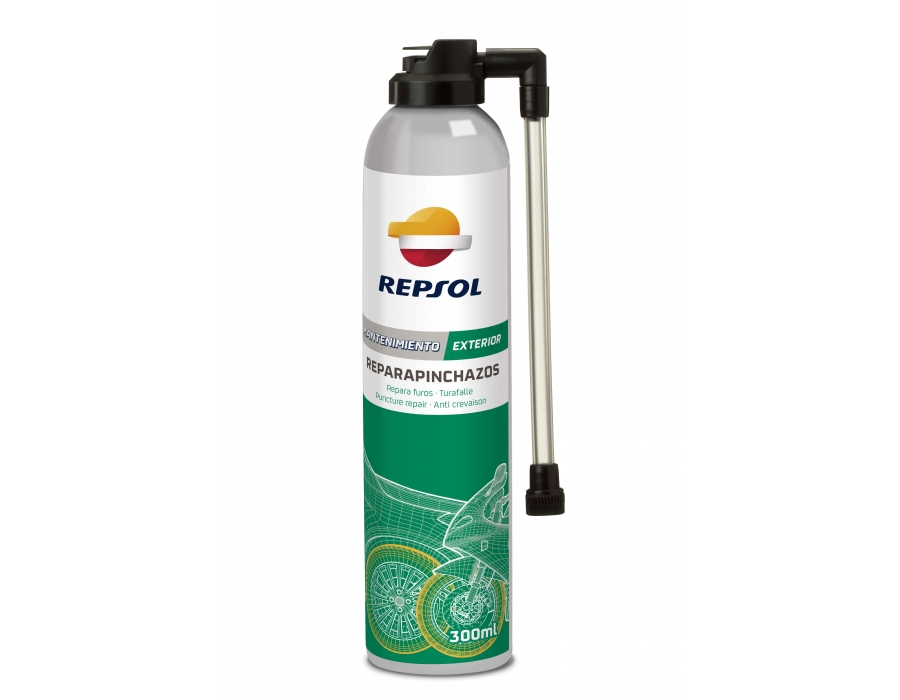 Repsol Repara pinchazos spray – 300ml  CAPPA - Auto, Moto, Cyklo,  Cestování, Zahrada, Domácnost