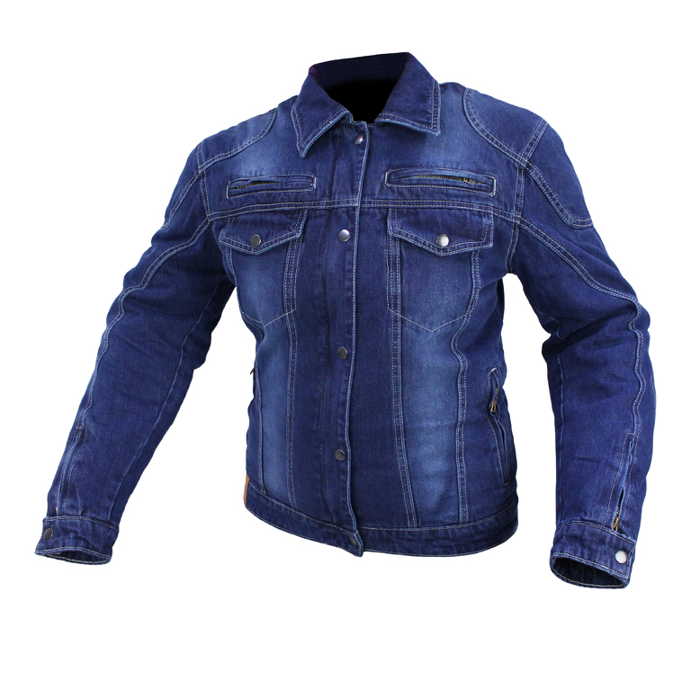 Men's Denim-like Leather Racer Jacket W/ Removable Sleeves - Walmart.com